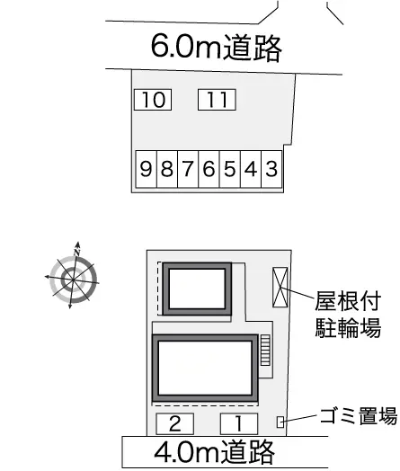 ★手数料０円★尾道市久保町　月極駐車場（LP）